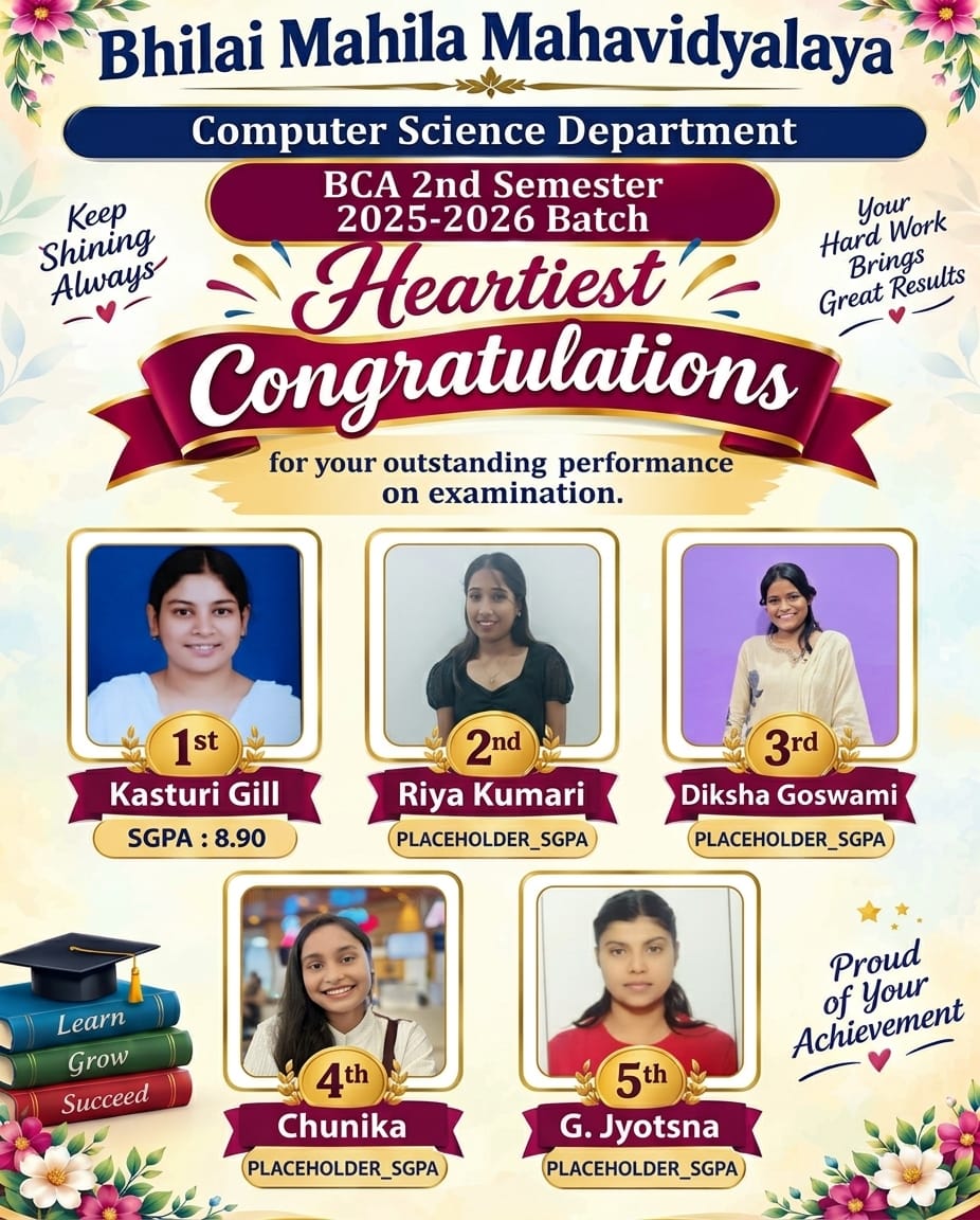 Latest News | Bhilai Mahila Mahavidyalaya 